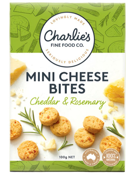 Cheddar and Rosemary Mini Cheese Bites 100g