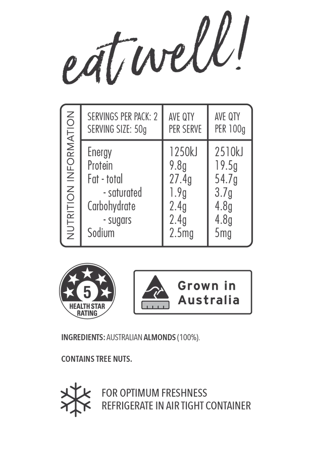 Natural Almonds 100g